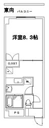 トラスト井上ビル 1Kの間取図画像