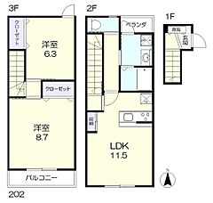 物件の間取り
