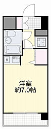 ダイアパレス弓之町 ワンルームの間取図画像