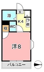 ステーションパレス1 1Kの間取図画像