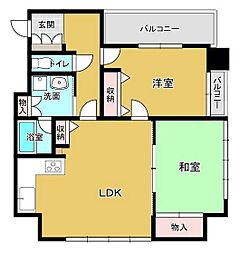 アークスクエア表町 2LDKの間取図画像