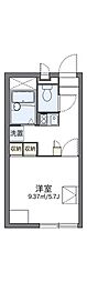 レオパレスプランドール 1Kの間取図画像