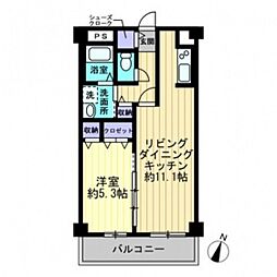 セレグレージュ 1LDKの間取図画像