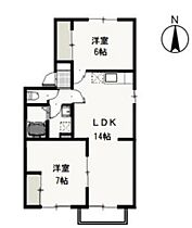 岡山県岡山市中区国府市場（賃貸アパート2LDK・2階・57.13㎡） その2