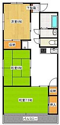 ピジョン兼基 3DKの間取図画像
