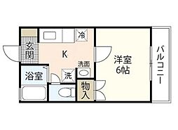 プロト1 1Kの間取図画像