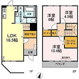 グレイスホームA棟 3LDKの間取図画像