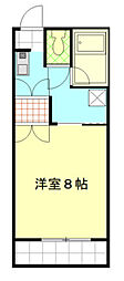 シークハウスコーポ 1DKの間取図画像