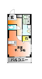 TMビル ワンルームの間取図画像