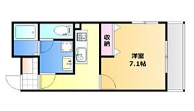 岡山県岡山市北区京町（賃貸マンション1K・5階・25.43㎡） その2