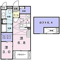 岡山県岡山市北区東花尻（賃貸アパート1DK・2階・33.34㎡） その2