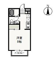 岡山県岡山市北区広瀬町（賃貸アパート1K・2階・26.49㎡） その2