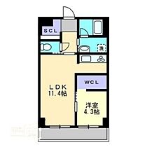 岡山県岡山市北区内山下1丁目（賃貸マンション1LDK・2階・48.64㎡） その2