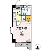 岡山県岡山市北区大元2丁目（賃貸マンション1K・5階・19.50㎡） その2