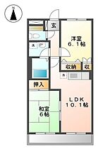 岡山県岡山市北区高柳西町（賃貸マンション2LDK・2階・51.30㎡） その2