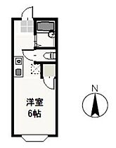 岡山県岡山市北区番町1丁目（賃貸アパート1K・2階・19.87㎡） その2