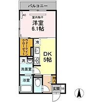 岡山県岡山市北区津島笹が瀬（賃貸アパート1DK・2階・31.13㎡） その2