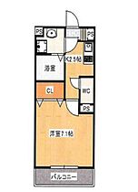 岡山県岡山市北区島田本町1丁目（賃貸アパート1K・1階・25.02㎡） その2