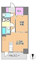 岡山県岡山市北区富田町2丁目（賃貸マンション1LDK・14階・36.72㎡） その2