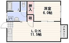 岡山県岡山市南区芳泉2丁目（賃貸アパート1LDK・1階・41.41㎡） その2