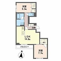 岡山県岡山市北区伊福町2丁目（賃貸マンション2LDK・3階・69.38㎡） その2