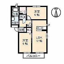 岡山県岡山市北区下中野（賃貸アパート2LDK・2階・56.18㎡） その2