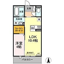 岡山県岡山市中区赤田（賃貸アパート1LDK・2階・37.64㎡） その2