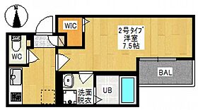 岡山県岡山市北区北方1丁目（賃貸アパート1K・1階・26.26㎡） その2