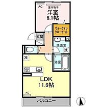 岡山県岡山市北区富田（賃貸アパート1LDK・3階・44.32㎡） その2