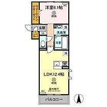 岡山県岡山市北区西崎本町（賃貸アパート1LDK・2階・46.27㎡） その2