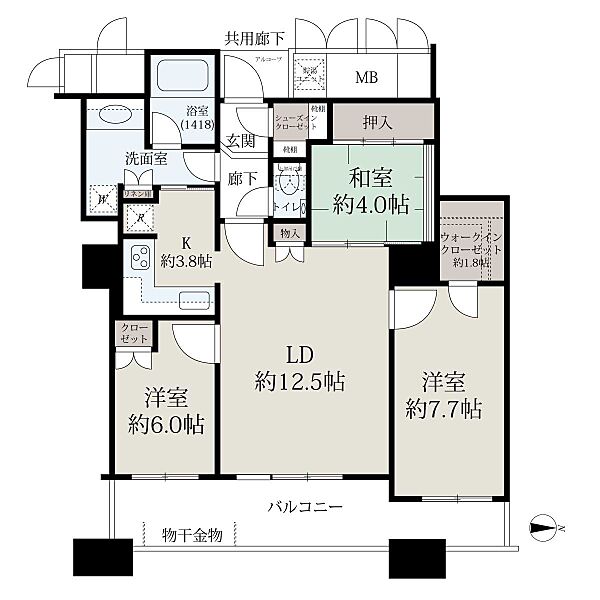 間取りを拡大表示
