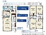 間取り：1号棟間取り：3LDK、土地面積：131.68m2、建物面積：106.61m2