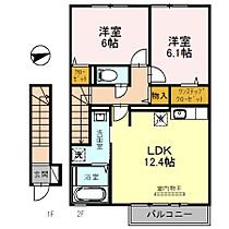 兵庫県神戸市垂水区名谷町（賃貸アパート2LDK・2階・63.19㎡） その2