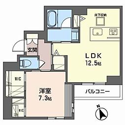 間取図画像 1LDK