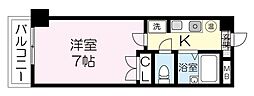 サンシティ柏木1 1Kの間取図画像