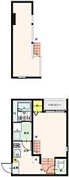 アリオ宮城野原 1Kの間取図画像