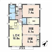 ガーデンヒルズ国見ヶ丘　Ｅ棟 106 ｜ 宮城県仙台市青葉区国見ケ丘3丁目25-8（賃貸一戸建3LDK・1階・66.76㎡） その2