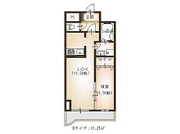 フェリシダ東仙台 1LDKの間取図画像