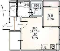 間取図画像 1LDK