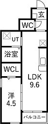S.Crest 1LDKの間取図画像