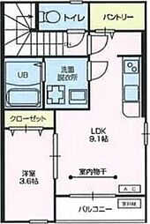 カーサ・グランデ 1LDKの間取図画像