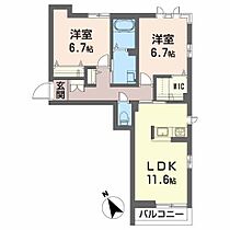 宮城県仙台市宮城野区福室3丁目22-27（賃貸マンション2LDK・1階・62.36㎡） その2