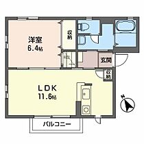 ベラカーサIV 201 ｜ 宮城県仙台市太白区長町1丁目6-33（賃貸アパート1LDK・2階・42.70㎡） その2