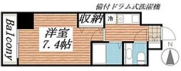HF愛宕橋レジデンス 1Kの間取図画像