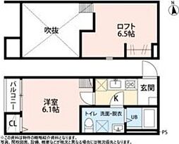 シャンテスクエア保春院前丁1 1Kの間取図画像