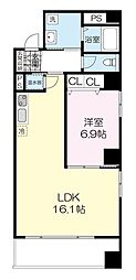 グランドルチェ 1LDKの間取図画像