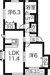 🉐敷金礼金0円！🉐コーポ白鳥C棟