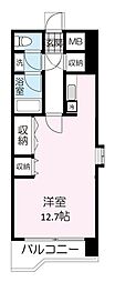 ロイヤルヒルズ泉中央2 ワンルームの間取図画像