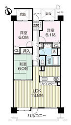 ライオンズガーデン泉中央 3LDKの間取図画像