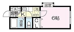 メゾンルノール 1Kの間取図画像
